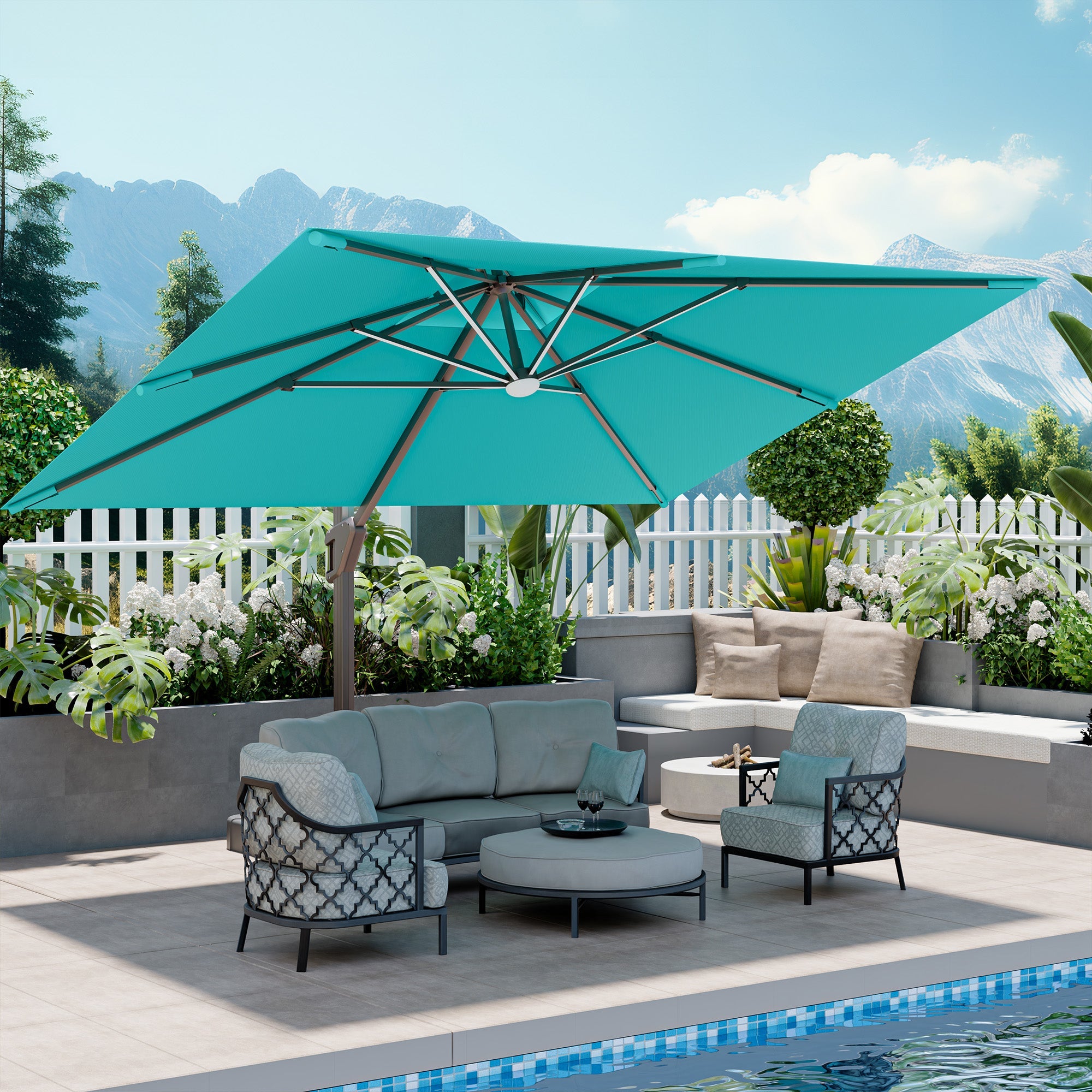 Lighted Outdoor Umbrella