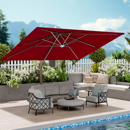 Stylish Illuminated Double Top Suspension Parasol