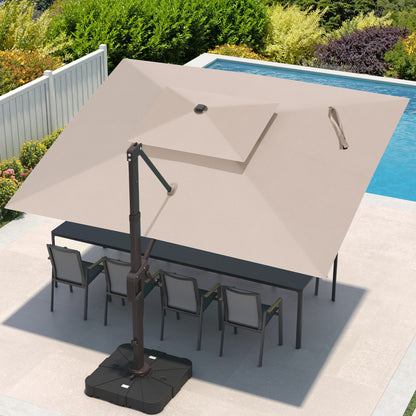 Deluxe Double-Layer Roman Hanging Parasol