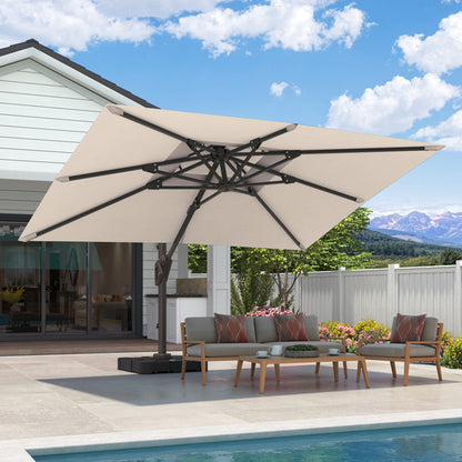 Deluxe Double-Layer Roman Hanging Parasol