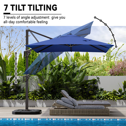 Stylish 9x12 Monotop Roman Patio Umbrella