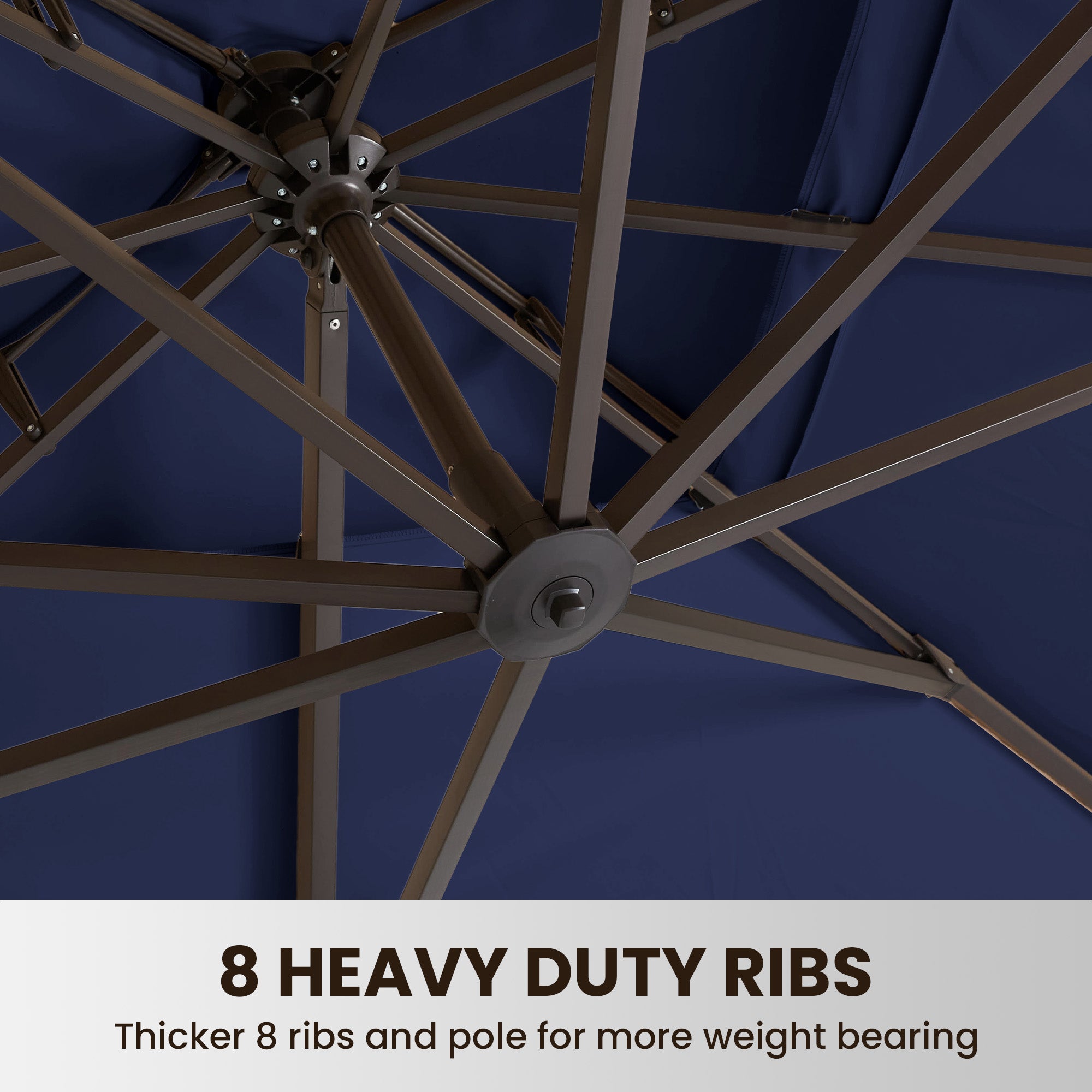 Stylish Large Double Top Roman Patio Umbrella