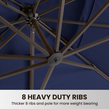 Stylish Large Double Top Roman Patio Umbrella