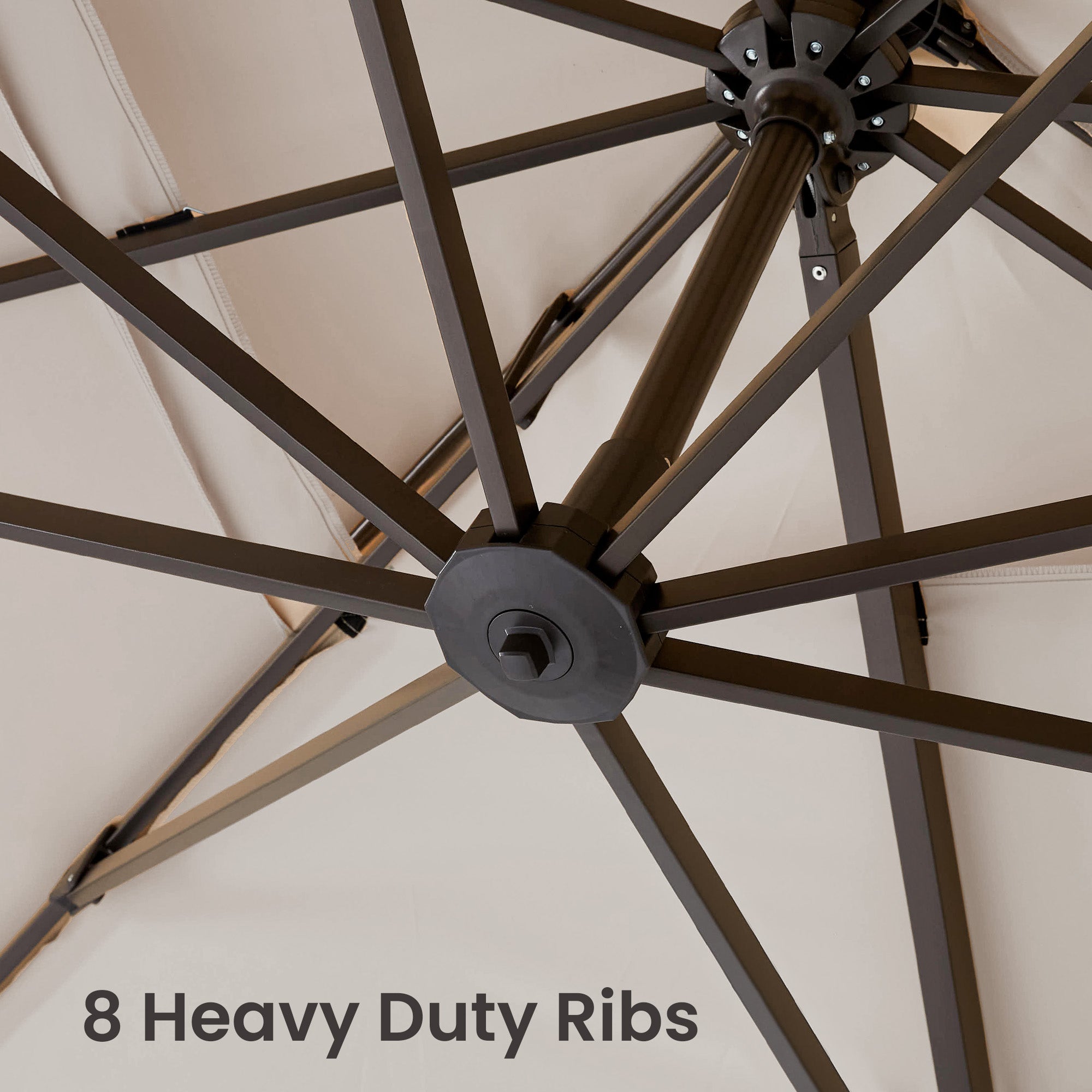 Deluxe Double-Layer Roman Hanging Parasol