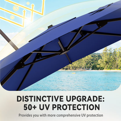 Stylish 9x12 Monotop Roman Patio Umbrella