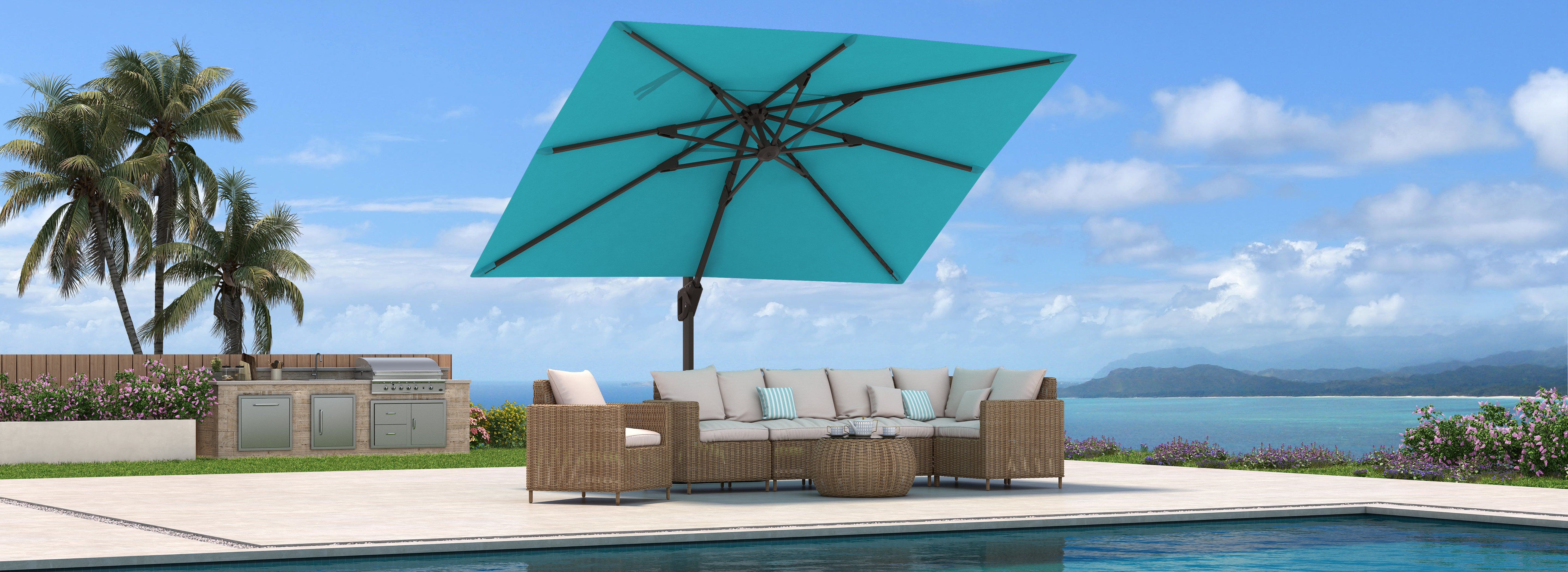 Single cantilever umbrella